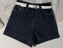 CC dark denim shorts