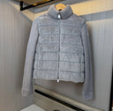 MONCLER WOOL &amp; TEDDY ZIP JACKET
