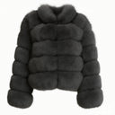 BUBBLE COLAR COAT BLACK