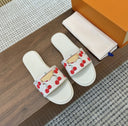 LV SANDALS WHITE CHERRY