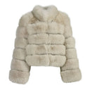 BUBBLE COLAR COAT IVORY