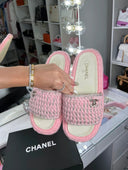 CC sandals baby pink
