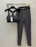 ALO YOGA SET DARK GREY